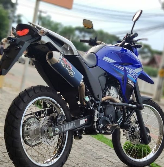 Body Bebê Moto Yamaha XTZ 250 Ténéré Azul